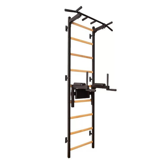 BenchK Series 7 722 Black Stall Bar for Home With Pull-up Bar and Dip Station